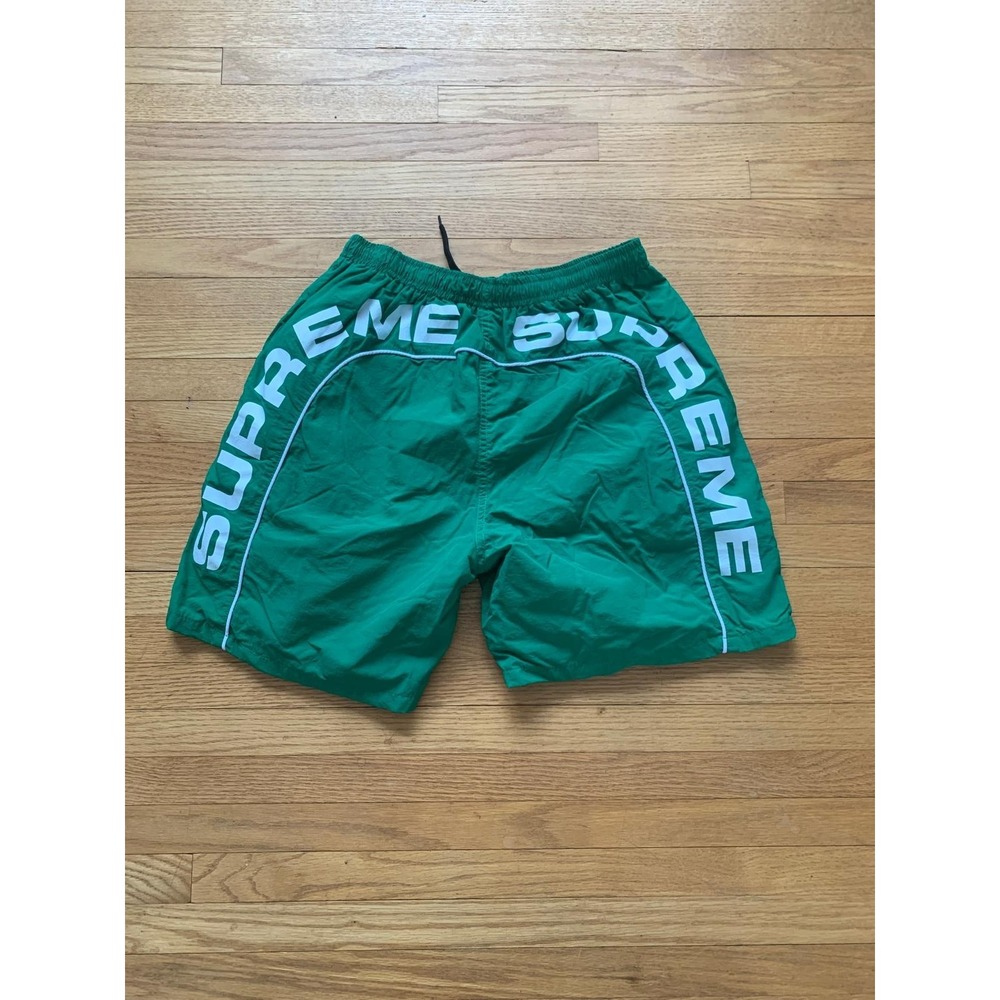 Supreme Arc Logo Water Shorts - Green /Large Swim Trunks